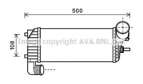 Охолоджувач наддувального повітря AVA COOLING FD4574