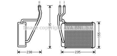 FD6329 AVA COOLING Радиатор пічки