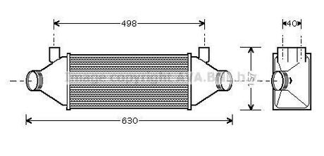 FDA 4314 AVA COOLING FD-TRAN 00- Интеркулер