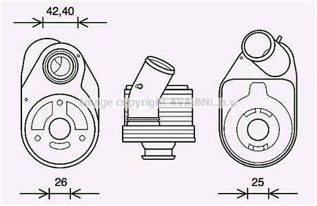 FT3610 AVA COOLING Радиатор масляный (FT3610) AVA