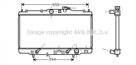 HDA2119 AVA COOLING Радиатор охлаждения accord6 18i at +-ac 98-02 (пр-во ava)