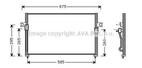 HY5058 AVA COOLING Радиатор кодиціонера