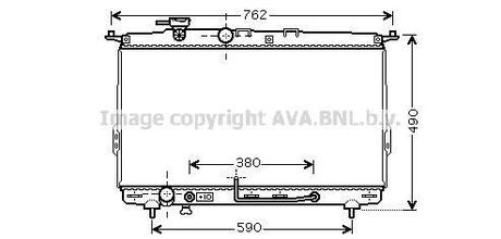 HYA2107 AVA COOLING Радиатор, охолодження двигуна