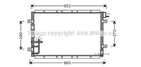 KA5030 AVA COOLING Радиатор кондиціонера