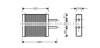 Радиатор отопителя KIA CLARUS ALL 96-01 (Ava) KA6047