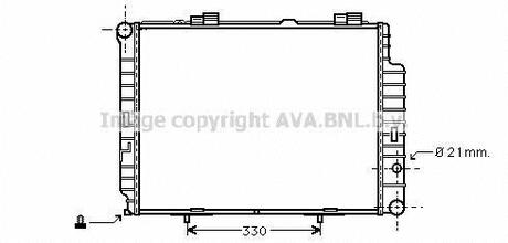 MS2202 AVA COOLING Радиатор, охолодження двигуна