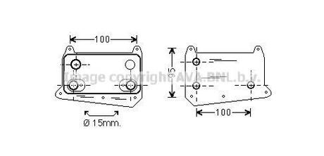 MS3552 AVA COOLING AVA DB масляний радиатор W210/163 2.7/3.2CDI 99-