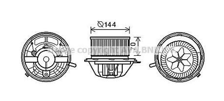 MS8607 AVA COOLING Компрессор салону