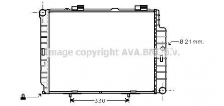 MSA2287 AVA COOLING Радиатор охлаждения mercedes e ii (210) (пр-во ava)