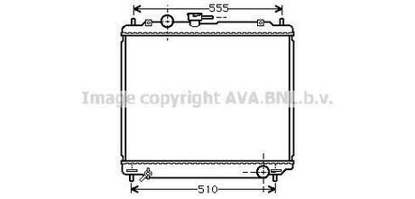 Радіатор, Система охолодження двигуна AVA COOLING MT2109