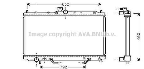 MT2153 AVA COOLING Радиатор, охолодження двигуна