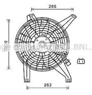 MT7528 AVA COOLING Вентилятор, охлаждение двигателя