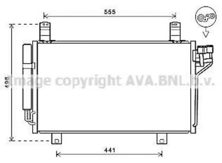 MZ5264D AVA COOLING Радиатор кондиціонера MAZDA CX-5 (вир-во AVA)