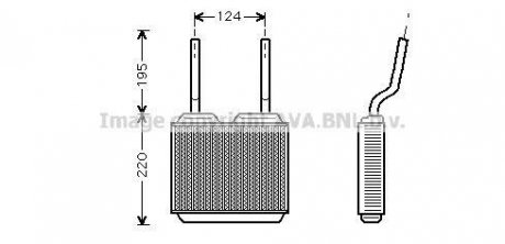 OL6132 AVA COOLING Радиатор отопителя ASTRA F/VECTRA A/CALIBRA (Ava)