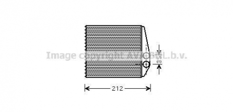 OLA6354 AVA COOLING Радиатор отопителя opel (пр-во ava)