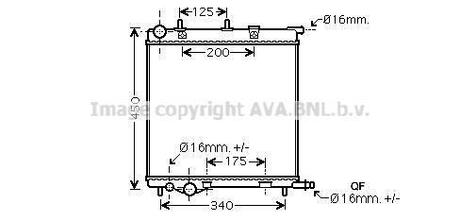 PE2368 AVA COOLING Радиатор охлаждения двигателя (PE2368) AVA