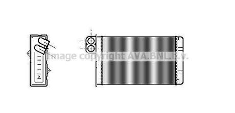 PE6233 AVA COOLING Радиатор пічки