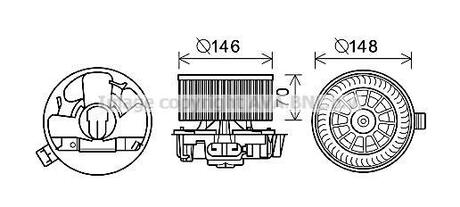 RT8576 AVA COOLING Компрессор салону