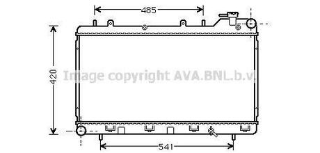SU2015 AVA COOLING Радиатор, охолодження двигуна