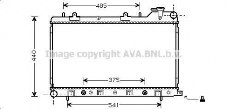 SU2049 AVA COOLING Радиатор охлаждения двигателя FORESTER 20i MT/AT 02- (AVA)