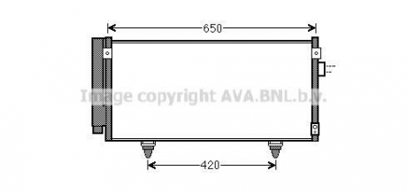 SU5077D AVA COOLING Радиатор кондиционера subaru forester, impreza (пр-во ava)