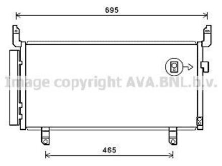 SU5104D AVA COOLING Конденсатор кондиціонера SUBARU FORESTER (2013) 2.0 TDI (вир-во AVA)