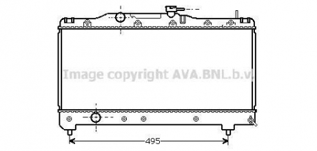 TO2141 AVA COOLING Радиатор охлаждения двигателя carina e 1.6/1.8 mt 92-98 (ava)