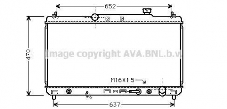 TO2236 AVA COOLING Радиатор охлаждения camry 22i at 96-01(пр-во ava)