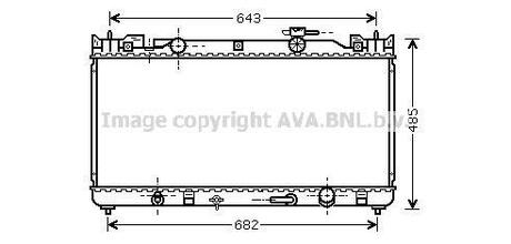 TO 2282 AVA COOLING Радиатор охлаждения