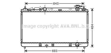 TO 2598 AVA COOLING Радиатор