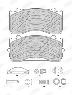 BCV29183TK BERAL Тормозные колодки, дискові