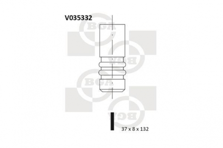 V035332 BGA Клапан головки блоку циліндрів двигуна