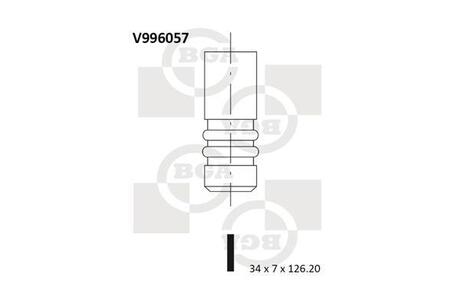 V996057 BGA Клапан двигуна