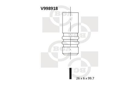 V998918 BGA Всмоктуючий клапан