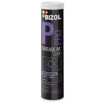 B32050 BIZOL Смазка літієве с графітом BIZOL Pro Grease M Li 03 / 400 г. /