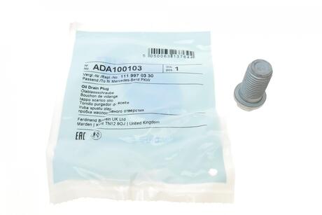 ADA100103 BLUE PRINT Болт поддона сливной m14x1.5mm