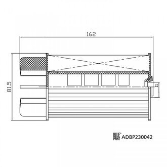 ADBP230042 BLUE PRINT BLUE PRINT Фильтр топлива NISSAN 2.5dCI 14-