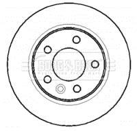Гальмівний диск BORG & BECK BBD4387