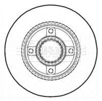 BBD5935S BORG & BECK Тормозной диск
