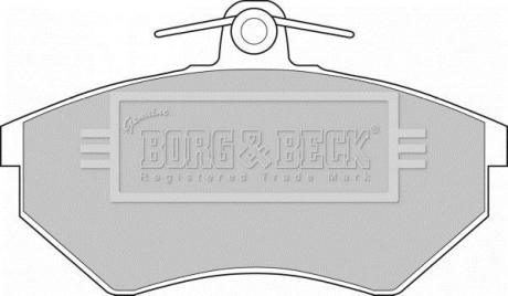 BBP1427 BORG & BECK BBP1427 BORG & BECK - Тормозные колодки до дисків