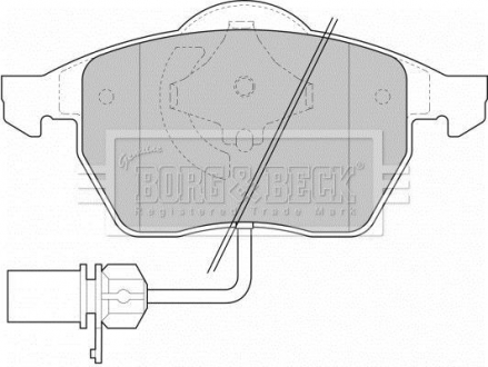 BBP1447 BORG & BECK BBP1447 BORG & BECK - Тормозные колодки до дисків