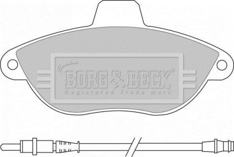 BBP1461 BORG & BECK BBP1461 BORG & BECK - Тормозные колодки до дисків