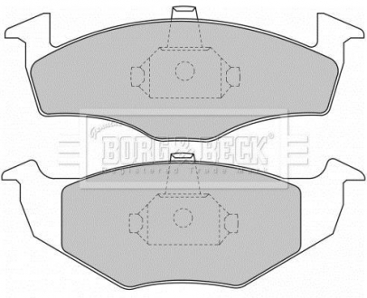 BBP1471 BORG & BECK Тормозные колодки, дискове гальмо (набір)