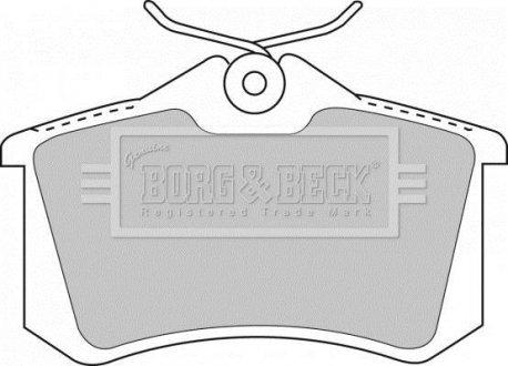 BBP1512 BORG & BECK Тормозные колодки, дискове гальмо (набір)