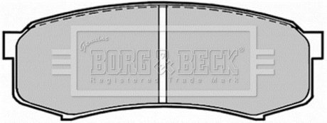 BBP1514 BORG & BECK Тормозные колодки, дискове гальмо (набір)