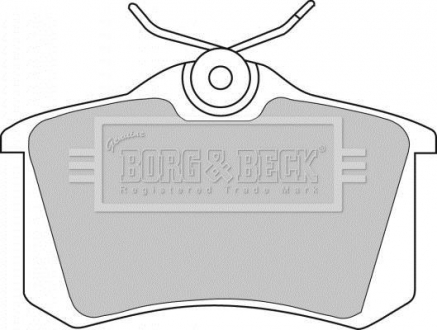 BBP1542 BORG & BECK Тормозные колодки, дискове гальмо (набір)
