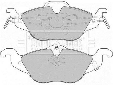 - Гальмівні колодки до дисків BORG & BECK BBP1563