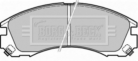 - Гальмівні колодки до дисків BORG & BECK BBP1565