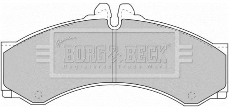 BBP1589 BORG & BECK BBP1589 BORG & BECK - Тормозные колодки до дисків