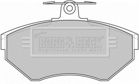 BBP1620 BORG & BECK BBP1620 BORG & BECK - Тормозные колодки до дисків